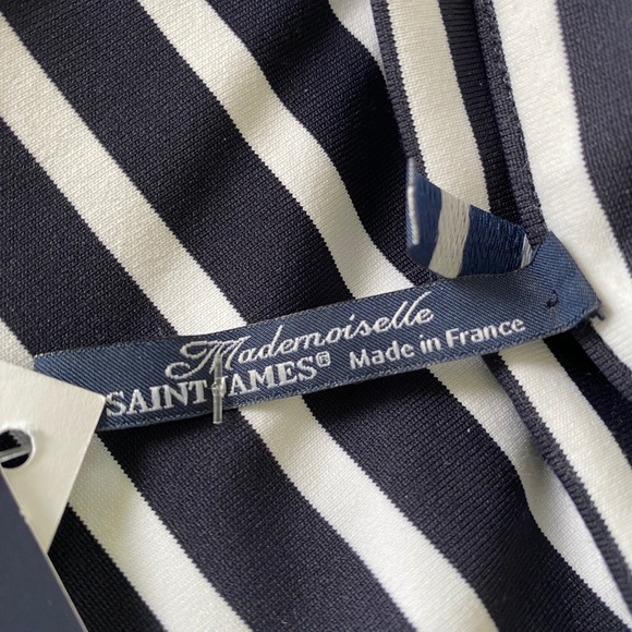 SAINT JAMES France ~ 8-US 40-FR ~ Navy Blue and White Striped Skirt - Picture 4 of 5